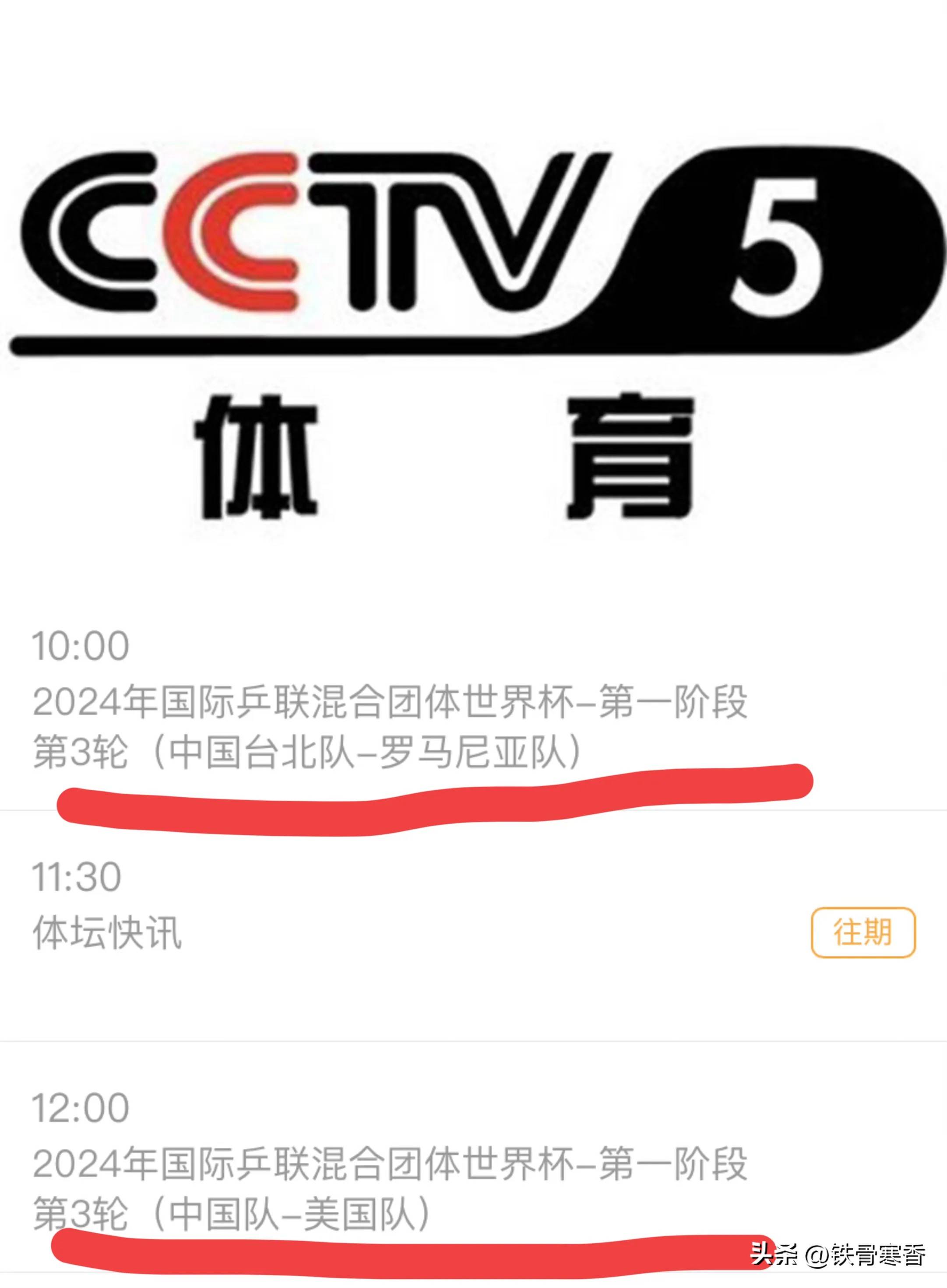 cctv体育节目表(cctv6体育节目表)
